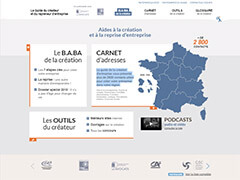 Site Web Guide de la Création d'Entreprise
