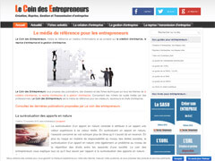Site Web Le Coin des Entrepreneurs